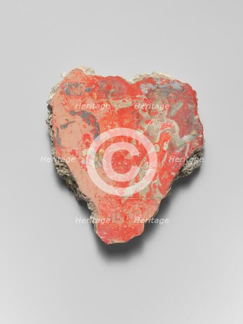 Fresco fragment with siren, 1st century A.D.. Creator: Unknown.