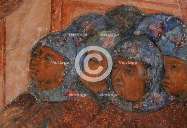Fresco in the Cathedral of Our Lady of the Sign, Novgorod, Early 18th cen.. Artist: Bakhmatov, Ivan Yakovlevich (active Early 18th cen.)