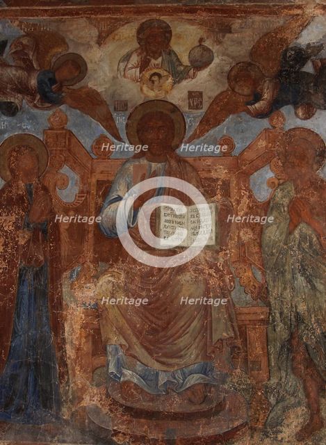 Fresco in the Cathedral of Our Lady of the Sign, Novgorod, Early 18th cen.. Artist: Bakhmatov, Ivan Yakovlevich (active Early 18th cen.)