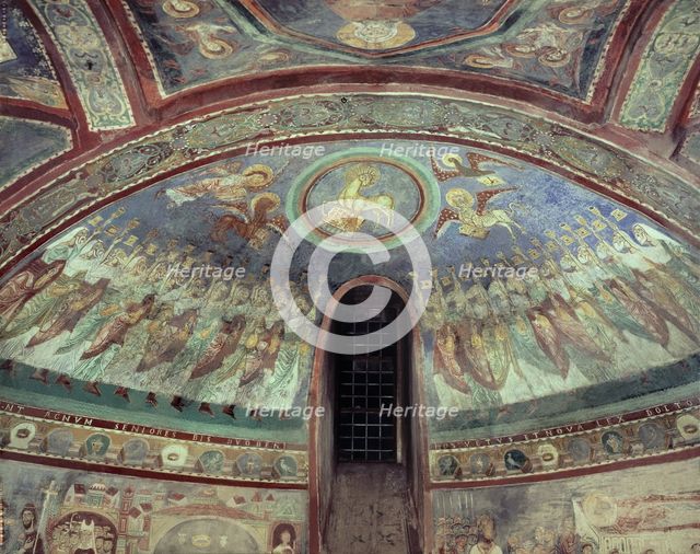 Fresco in the crypt of the cathedral of Anagni.
