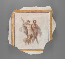 Fresco Panel Depicting Dionysos and Ariadne, A.D. 1-79. Creator: Unknown