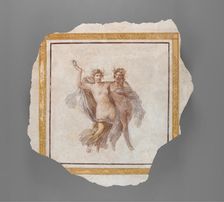 Fresco Panel Depicting Dionysos and Ariadne, A.D. 1-79. Creator: Unknown