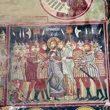 Fresco (reconstruction) of Ladies of Minoan Royal Court, Knossos, Greece, c20th century