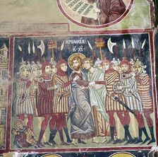 Fresco (reconstruction) of Ladies of Minoan Royal Court, Knossos, Greece, c20th century