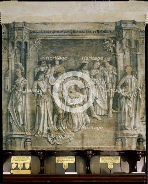 Fresco, St Mary's Chapel, Eton College, Berkshire, 1983. Creator: Royal Commission on the Historical Monuments of England.