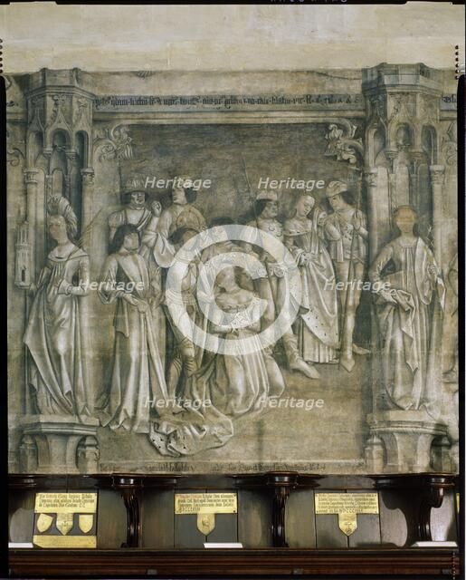 Fresco, St Mary's Chapel, Eton College, Berkshire, 1983. Creator: Royal Commission on the Historical Monuments of England.