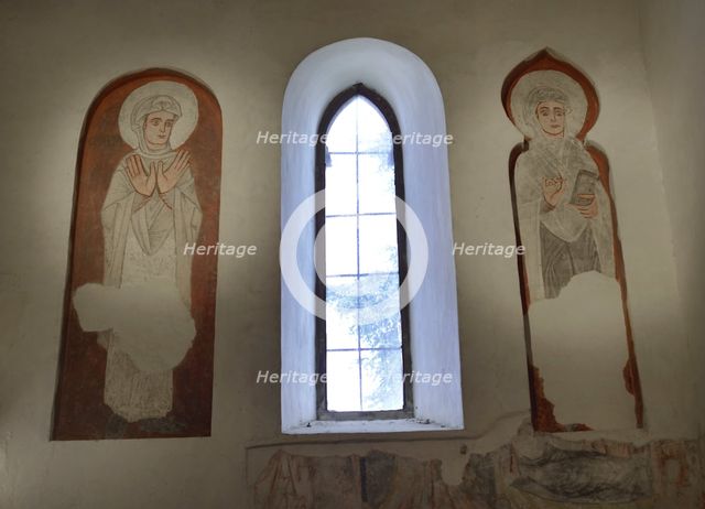 Frescoes, Cristo de la Luz Shrine, Toledo, Castile-La Mancha, Spain, 2022. Creator: LTL.