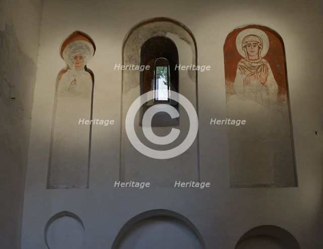 Frescoes, Cristo de la Luz Shrine, Toledo, Castile-La Mancha, Spain, 2022.  Creator: LTL.