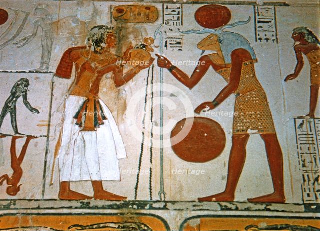 Frescoes from the tomb of Ramses IX.