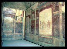 Frescoes in the House of Livia Tablinum in the Palatine