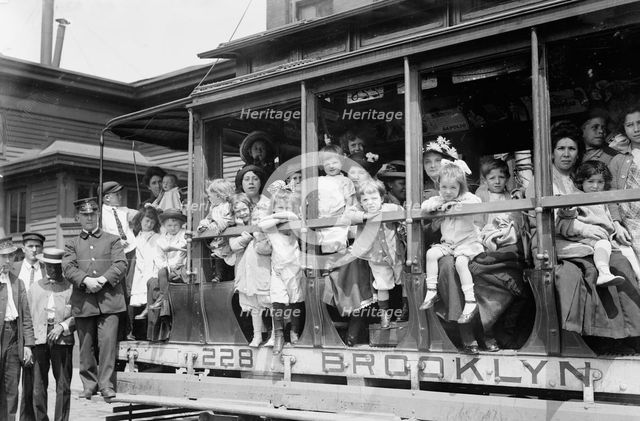 Fresh air outing, 1913. Creator: Bain News Service.