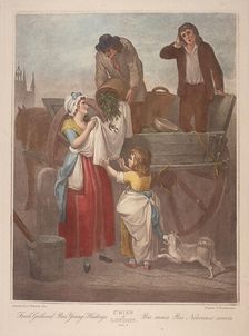 Fresh Gathered Peas Young Hastings Cries of London, c1870. Artist: Anon