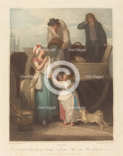 Fresh Gathered Peas, Young Hastings, published 1795. Creator: Giovanni Vendramini.