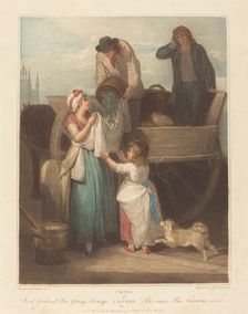 Fresh Gathered Peas, Young Hastings, published 1795. Creator: Giovanni Vendramini