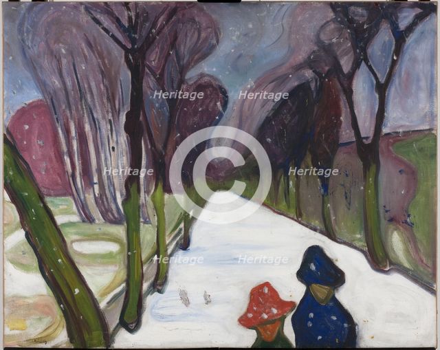 Fresh Snow in the Avenue, 1906.