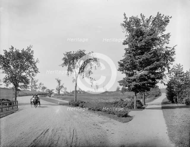 Fresh Pond Drive, Cambridge, Mass., between 1900 and 1920. Creator: Unknown.