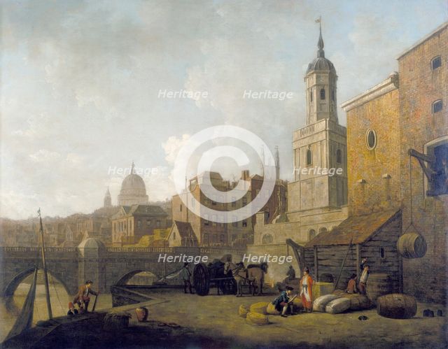 'Fresh Wharf, London Bridge', c1762.  Creator: William Marlow.