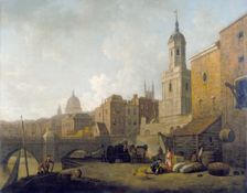 Fresh Wharf, London Bridge c1762. Creator: William Marlow
