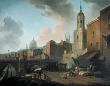 Fresh Wharf, near London Bridge c1762. Artist: William Marlow