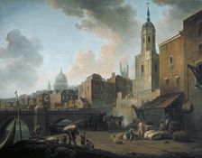 Fresh Wharf, near London Bridge c1762. Artist: William Marlow