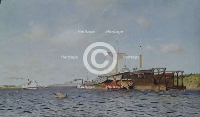 Fresh wind. Volga, 1895. Artist: Levitan, Isaak Ilyich (1860-1900)