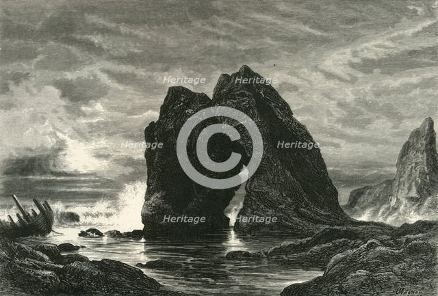 'Freshwater Bay, Isle of Wight', c1870.