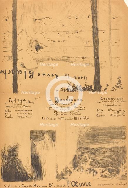 Frères; La Gardienne; Créanciers, 1894. Creator: Edouard Vuillard.