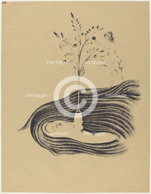 Freundlicher Träum (Friendly Dreams), 1920. Creator: Heinrich Hoerle.