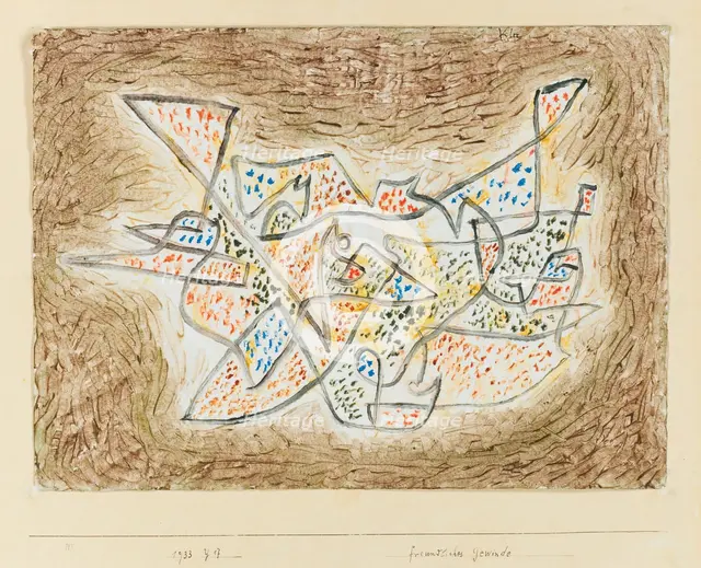 Freundliches Gewinde (Friendly Meandering) , 1933. Creator: Klee, Paul (1879-1940).