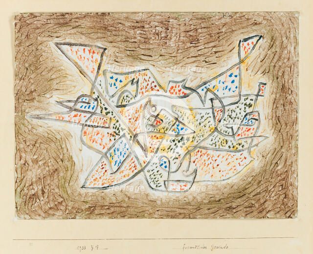 Freundliches Gewinde (Friendly Meandering) , 1933. Creator: Klee, Paul (1879-1940).
