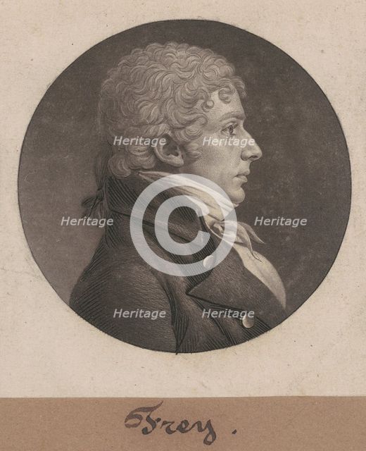 Frey, 1805. Creator: Charles Balthazar Julien Févret de Saint-Mémin.