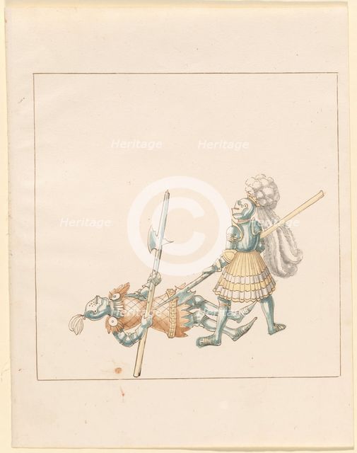 Freydal, The Book of Jousts and Tournament of Emperor Maximilian I: Combats...Plate 145, c1515. Creator: Unknown.