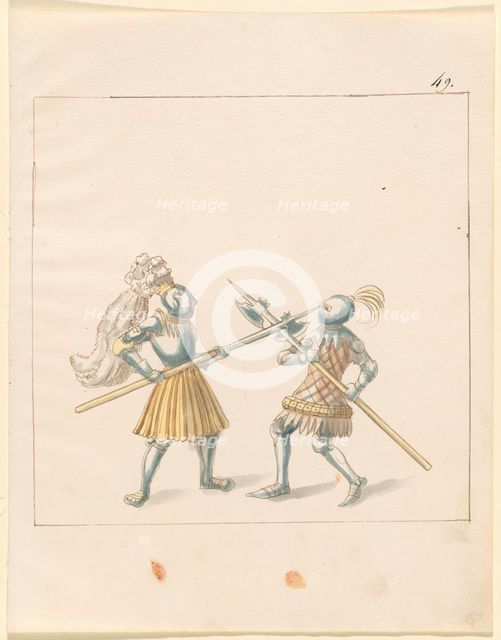 Freydal, The Book of Jousts and Tournament of Emperor Maximilian I: Combats...Plate 146, c1515. Creator: Unknown.