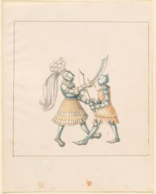 Freydal, The Book of Jousts and Tournament of Emperor Maximilian I: Combats...Plate 153, c1515. Creator: Unknown