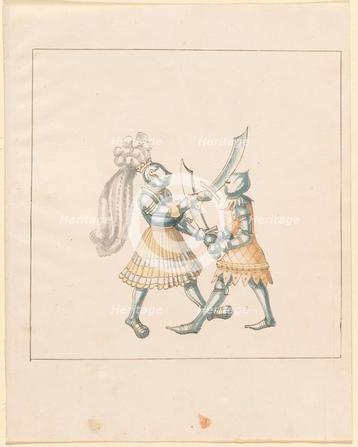 Freydal, The Book of Jousts and Tournament of Emperor Maximilian I: Combats...Plate 153, c1515. Creator: Unknown.