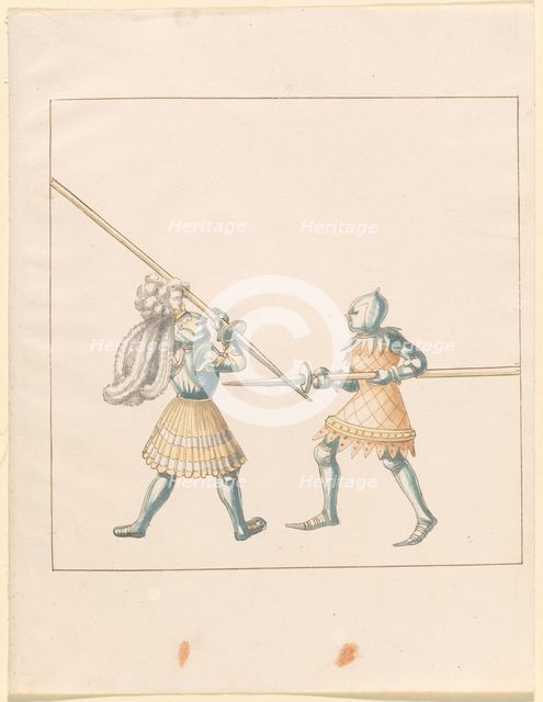 Freydal, The Book of Jousts and Tournament of Emperor Maximilian I: Combats...Plate 147, c1515. Creator: Unknown.