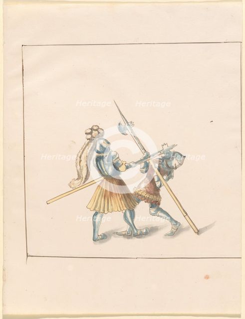Freydal, The Book of Jousts and Tournament of Emperor Maximilian I: Combats...Plate 142, c1515. Creator: Unknown.