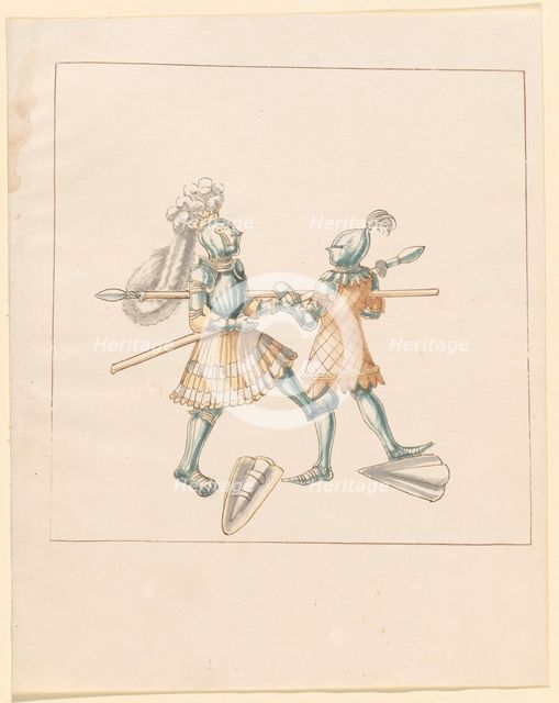 Freydal, The Book of Jousts and Tournament of Emperor Maximilian I: Combats...Plate 151, c1515. Creator: Unknown.