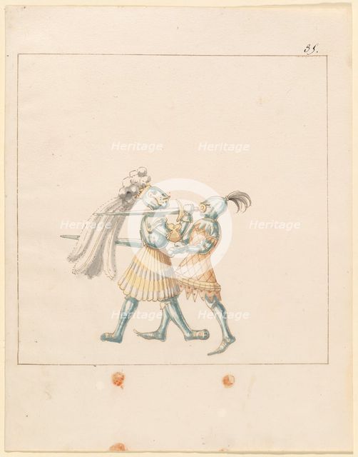 Freydal, The Book of Jousts and Tournament of Emperor Maximilian I: Combats...Plate 165, c1515. Creator: Unknown.
