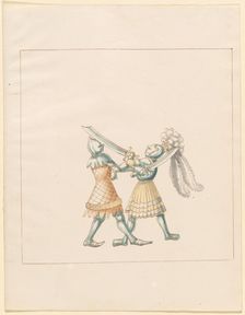 Freydal, The Book of Jousts and Tournament of Emperor Maximilian I: Combats...Plate 154, c1515. Creator: Unknown