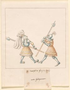 Freydal, The Book of Jousts and Tournament of Emperor Maximilian I: Combats...Plate 141, c1515. Creator: Unknown