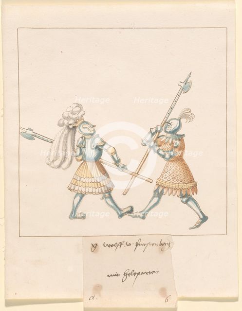 Freydal, The Book of Jousts and Tournament of Emperor Maximilian I: Combats...Plate 141, c1515. Creator: Unknown.