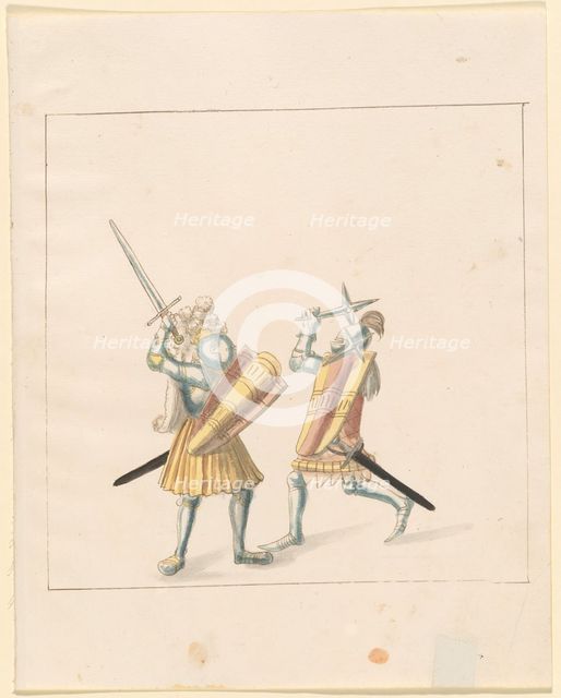 Freydal, The Book of Jousts and Tournament of Emperor Maximilian I: Combats...Plate 155, c1515. Creator: Unknown.