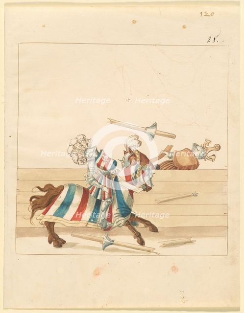 Freydal, The Book of Jousts and Tournament of Emperor Maximilian I: Combats...Plate 108, c1515. Creator: Unknown.