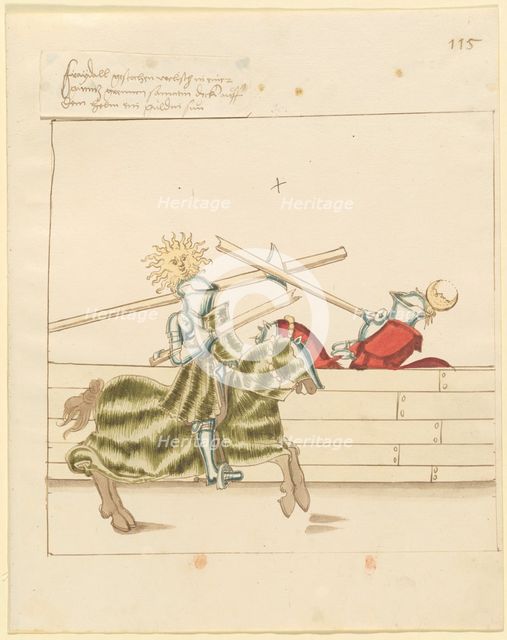 Freydal, The Book of Jousts and Tournament of Emperor Maximilian I: Combats...Plate 103, c. 1515. Creator: Unknown.