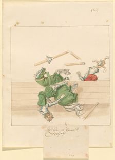 Freydal, The Book of Jousts and Tournament of Emperor Maximilian I: Combats..., Plate 117, c1515. Creator: Unknown