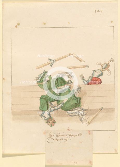 Freydal, The Book of Jousts and Tournament of Emperor Maximilian I: Combats..., Plate 117, c1515. Creator: Unknown.
