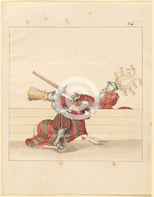 Freydal, The Book of Jousts and Tournament of Emperor Maximilian I: Combats..., Plate 110, c1515. Creator: Unknown.