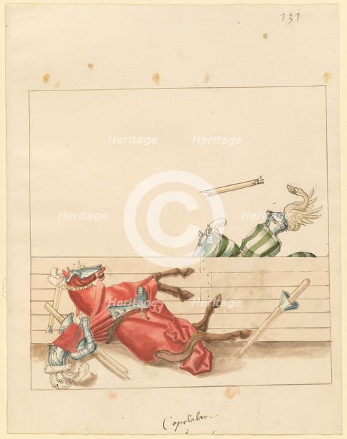 Freydal, The Book of Jousts and Tournament of Emperor Maximilian I: Combats..., Plate 119, c1515. Creator: Unknown.