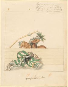 Freydal, The Book of Jousts and Tournament of Emperor Maximilian I: Combats..., Plate 106, c1515. Creator: Unknown